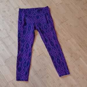 Columbia Purple Patterned Leggings